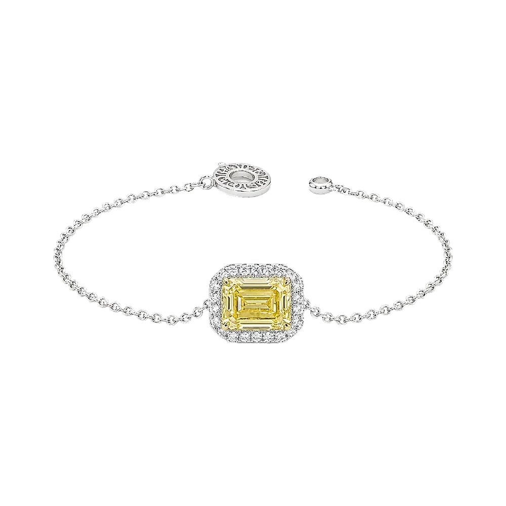 CS Halo Pavé Chain Bracelet
