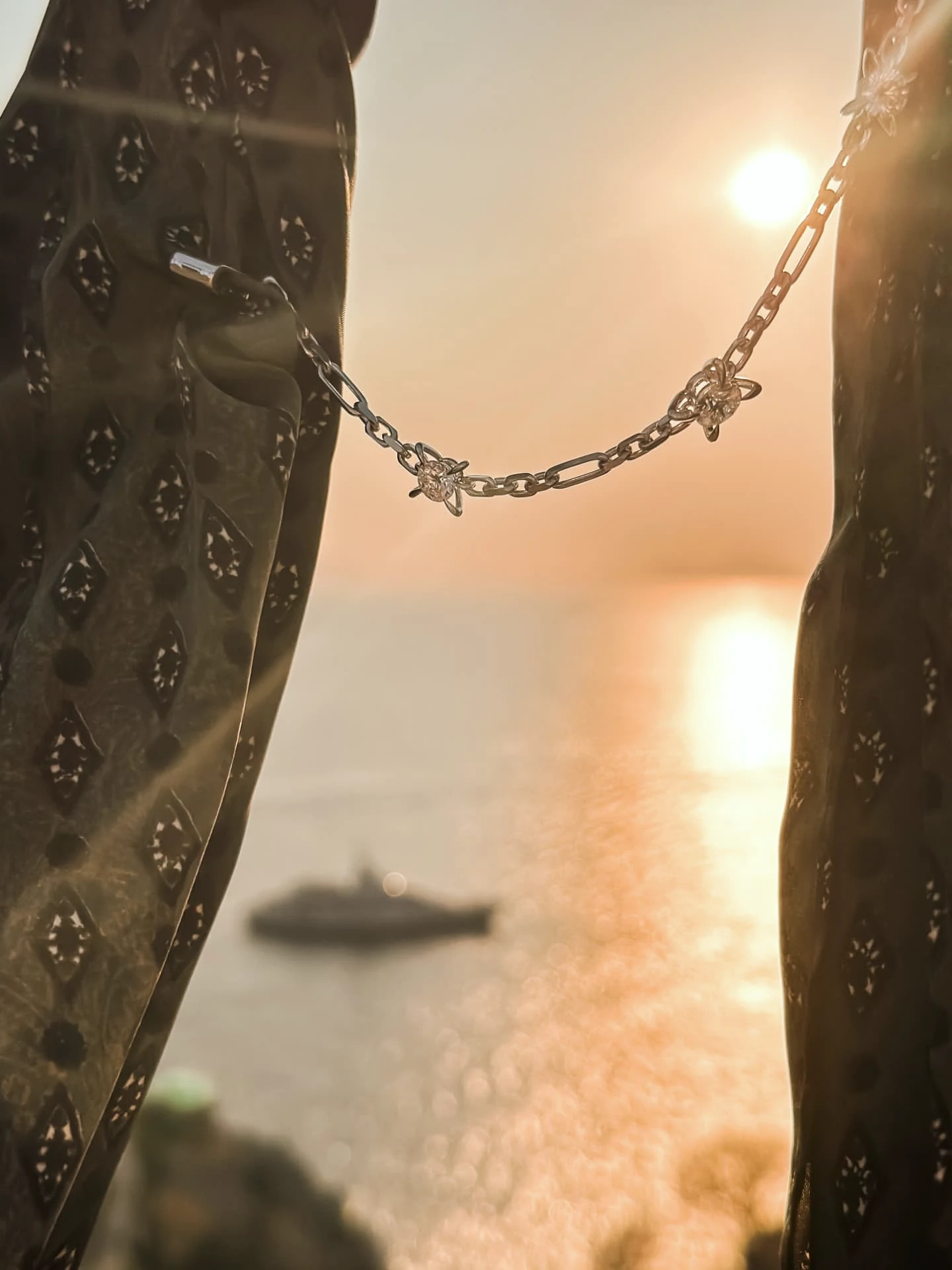 Shirt clips at golden hour over the Aegean sea