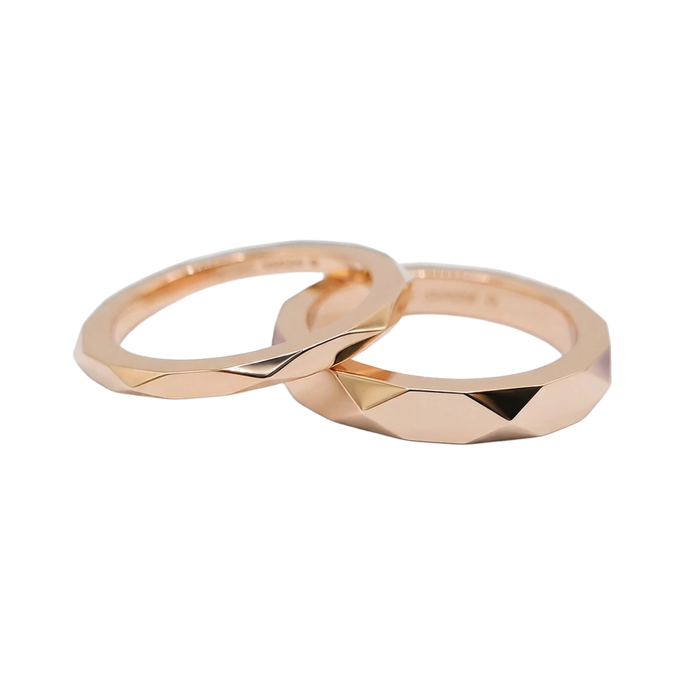 Origami Facet Band · Rose Gold