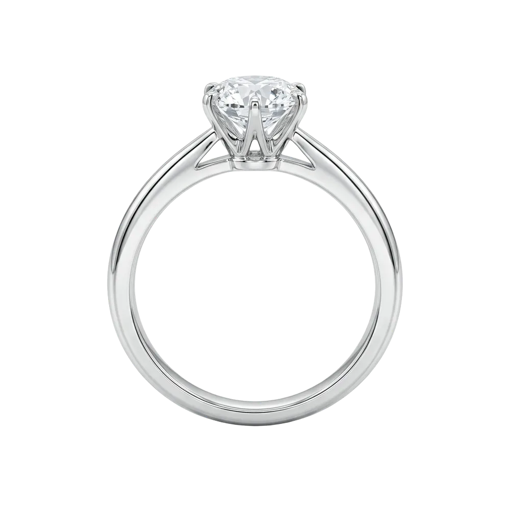 SOL Mate Set 1 Baby's Ring RD 6 Prongs SOLitaire W